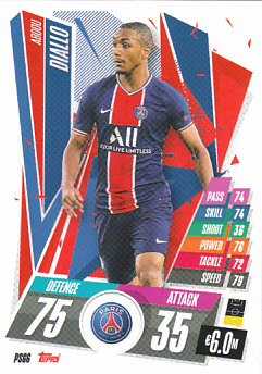 Abdou Diallo Paris Saint-Germain 2020/21 Topps Match Attax CL #PSG06